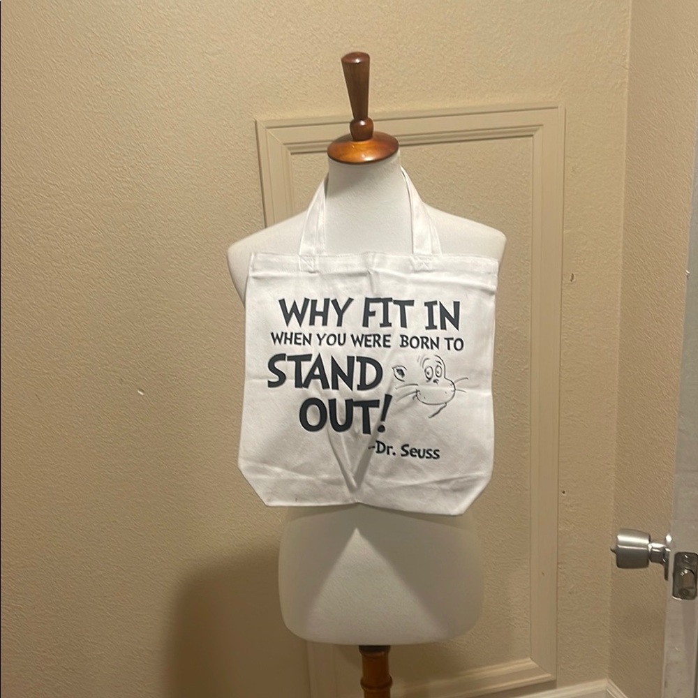 Dr. Seuss White Tote Bag